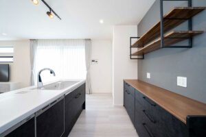 WH+BKシンプルモダン住宅