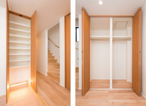 外部はモダンに。内部は桜色に染められた温もり住宅