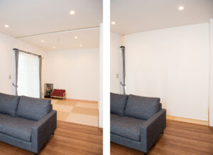 広々した土地に緑豊かな南欧住宅