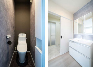 WH+BKシンプルモダン住宅