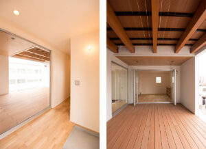 外と中との一体感を創り出す中庭住宅