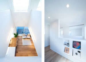 白の箱に空と光を閉じ込めた都市型コートハウス